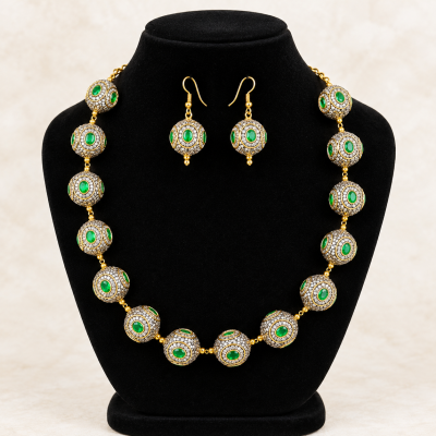 Premium Antique Turkish Ball Necklace Set